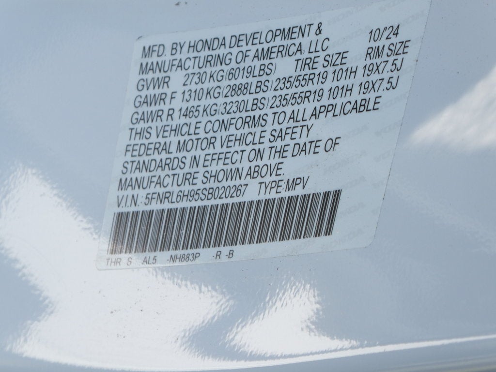 2025 Honda Odyssey Elite