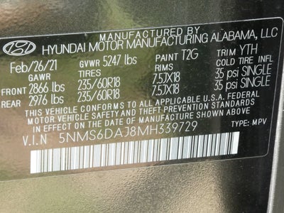 2021 Hyundai Santa Fe SEL