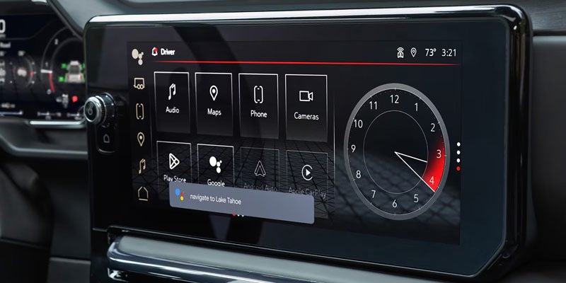 2026 GMC Sierra 1500 infotainment touchscreen display.