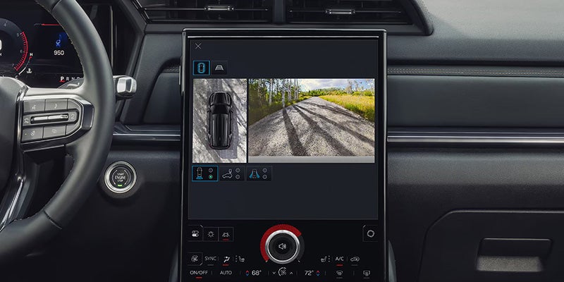 2026 GMC Terrain rear camera display on infotainment screen.